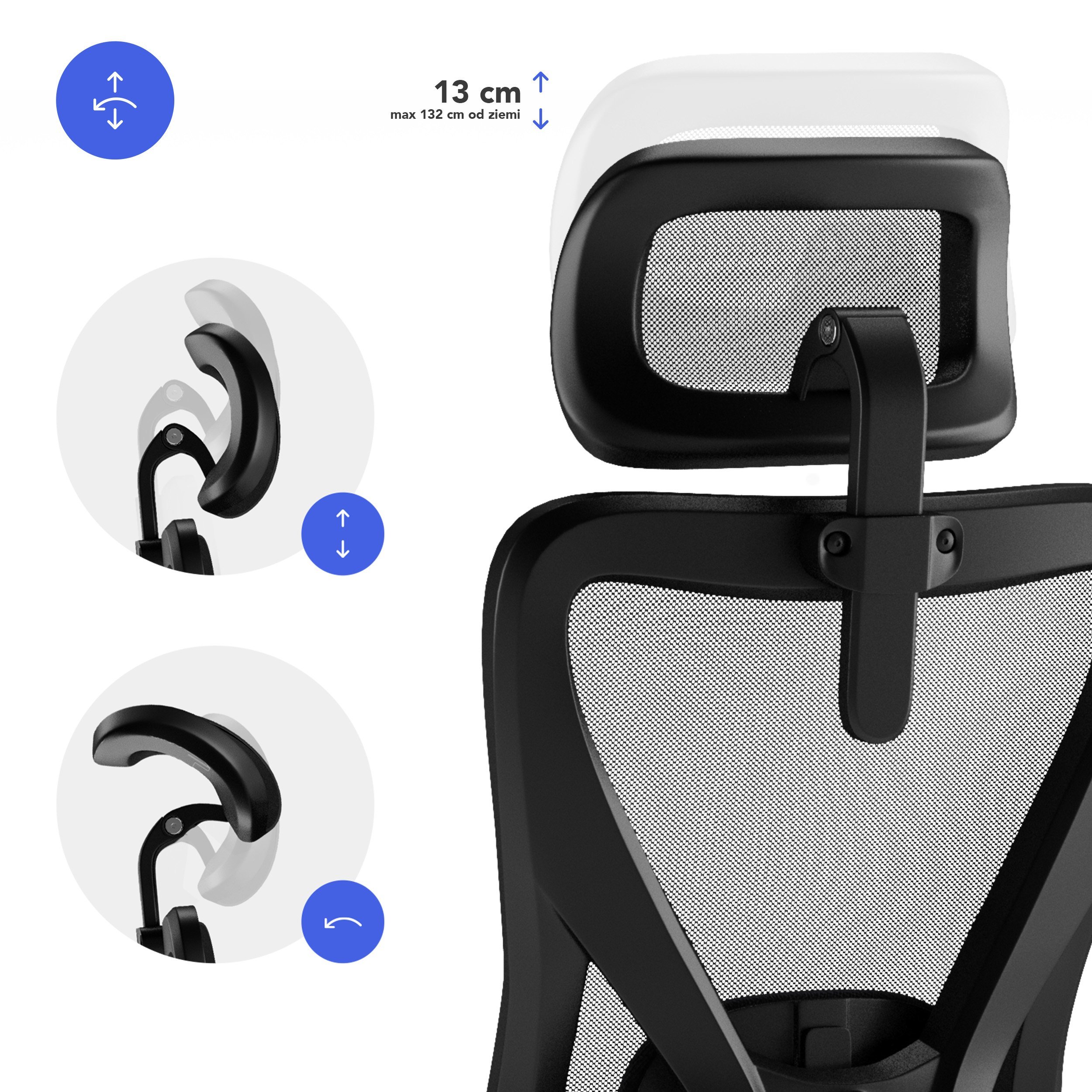 Підголівник та нахил спинки SENSE7 Tone