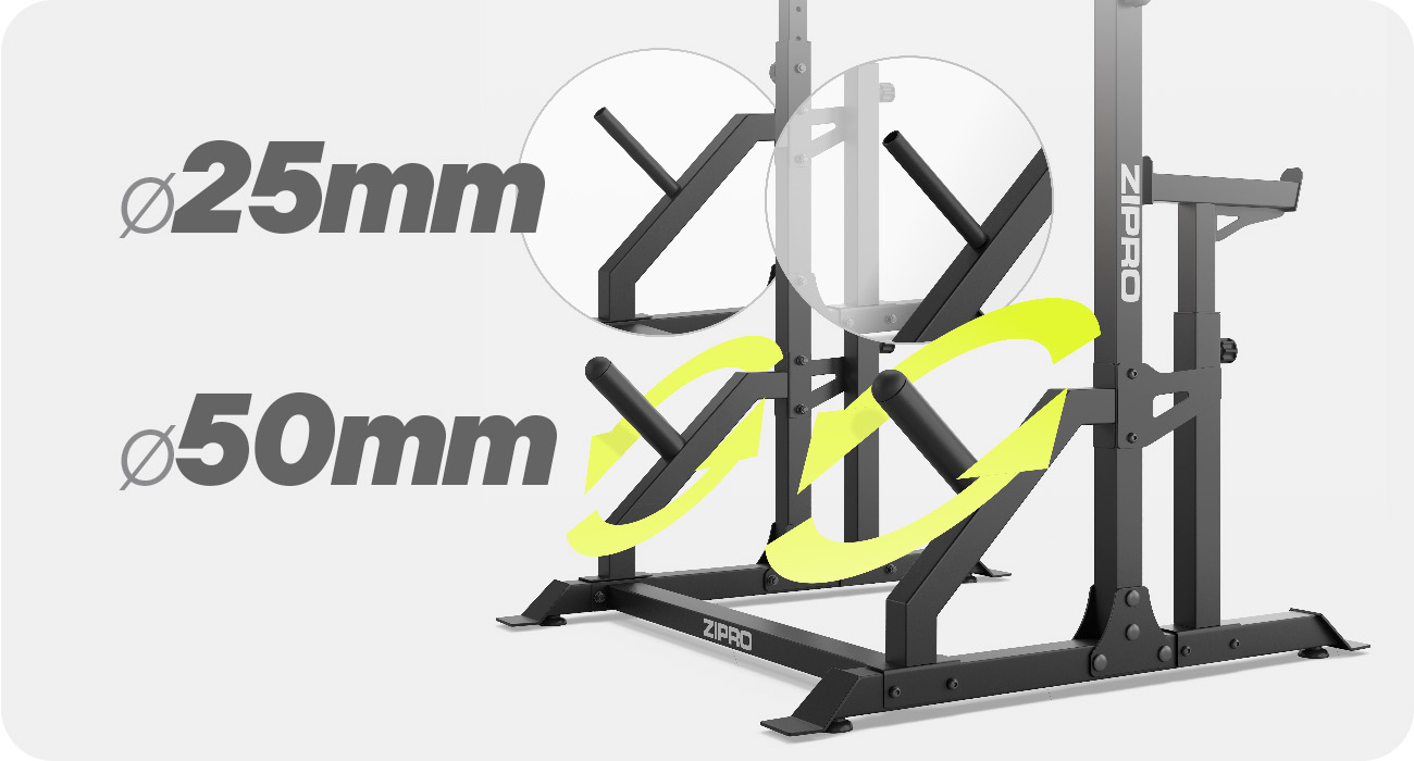 Тримачі для дисків 25 мм і 50 мм на стійках Zipro Lift