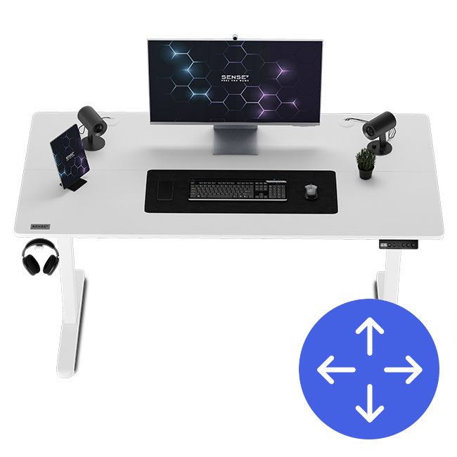 Стільниця 140×70 см Sense7 Nojo біла