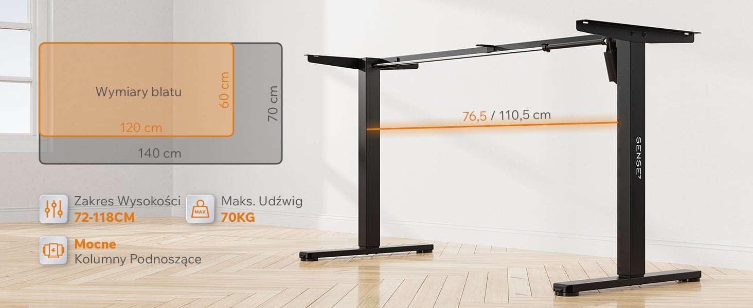 Стільниця 120×60 см Sense7 Nojo Light чорний дуб