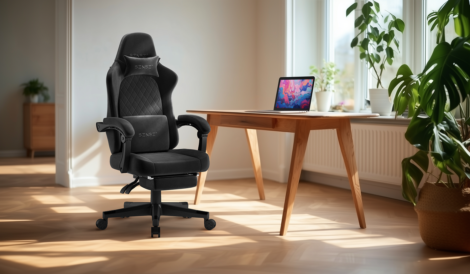 Ігрове крісло SENSE7 Devon екошкіра чорне