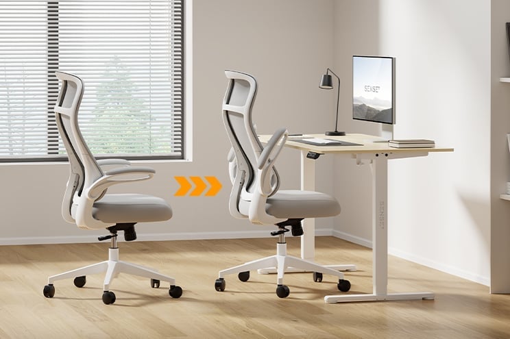 Офісне крісло SENSE7 Revo сіре