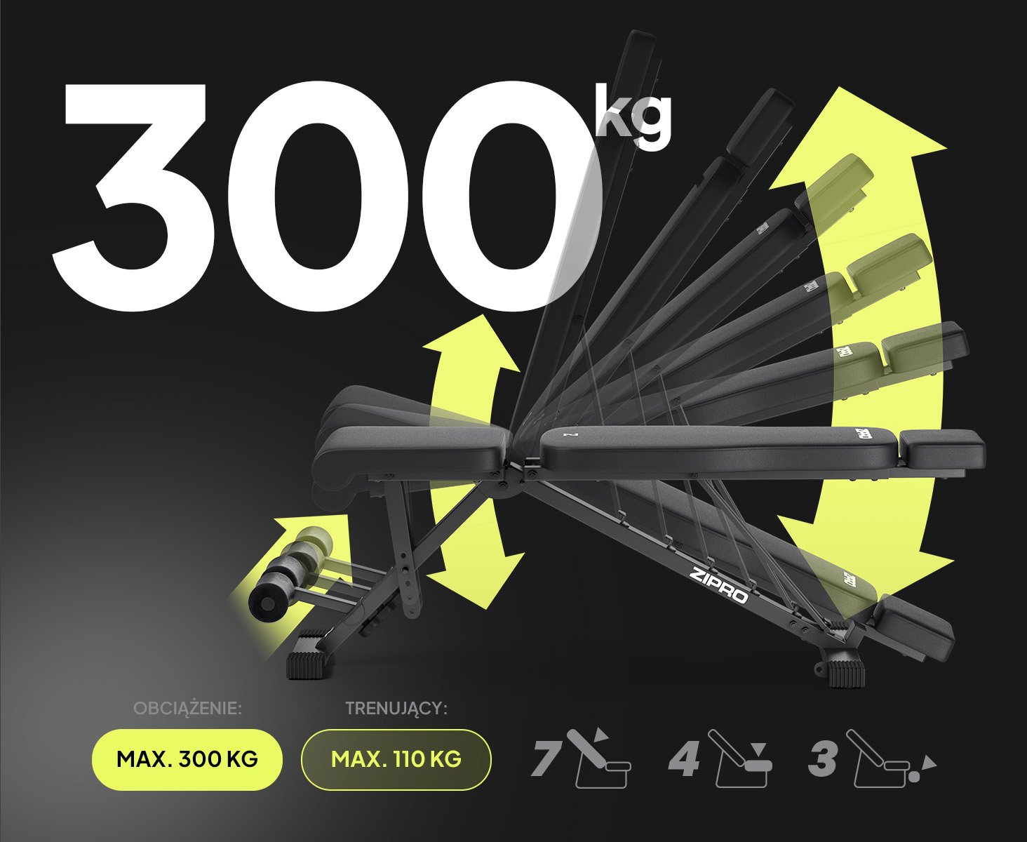 Силова лавка Zipro Grind конструкція