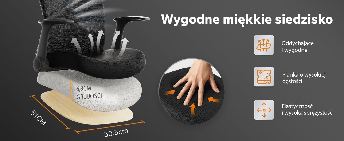 Сидіння крісла SENSE7 Noxo