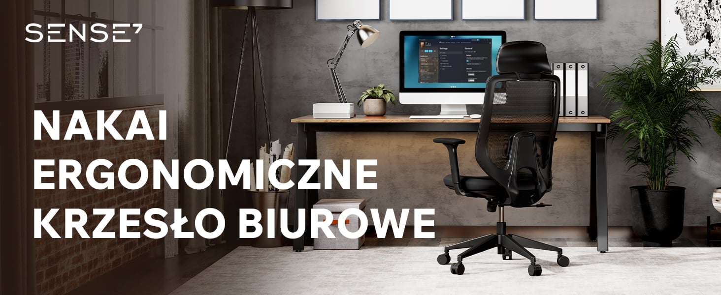 Офісне крісло SENSE7 Nakai чорне