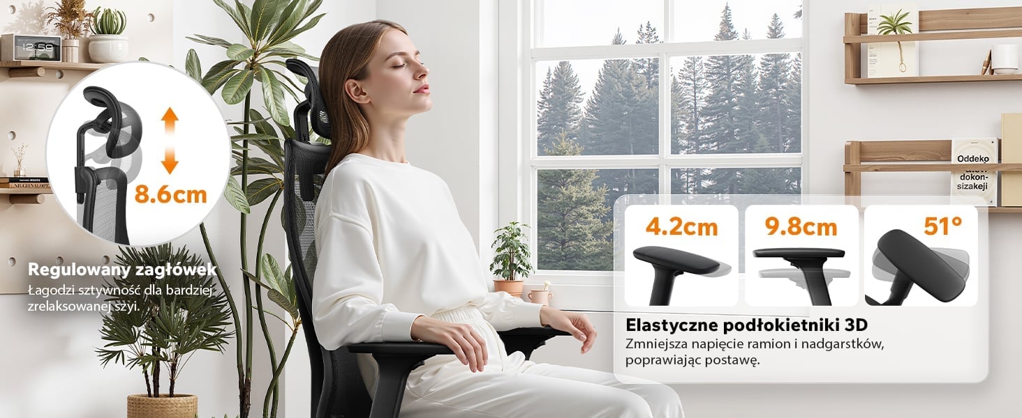 Підлокітники та підголівник SENSE7 Moyo