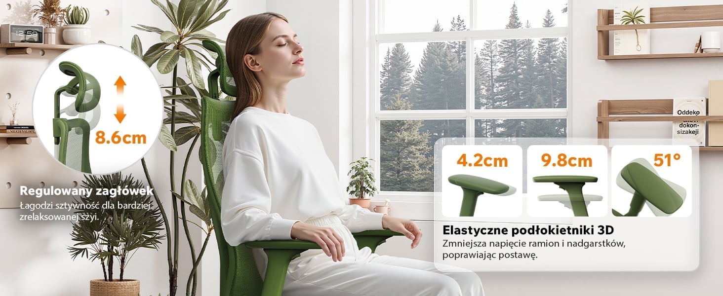 Підлокітники та підголівник SENSE7 Moyo