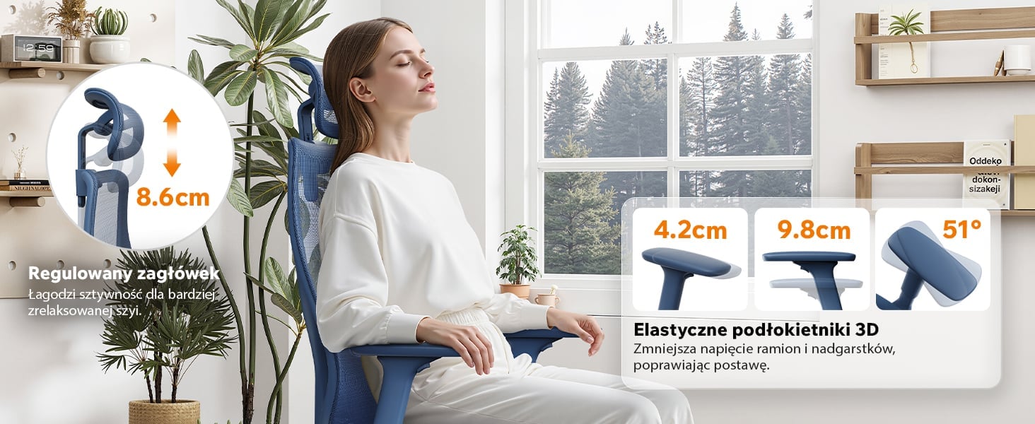 Підлокітники та підголівник SENSE7 Moyo