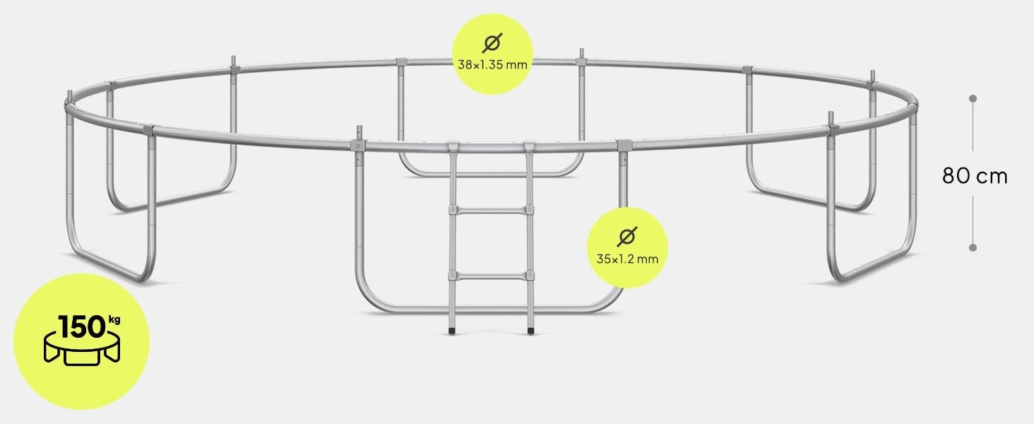 Сталевий каркас батута Zipro JumpPro IN