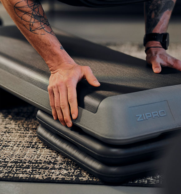 Регулювання висоти степ-платформи Zipro