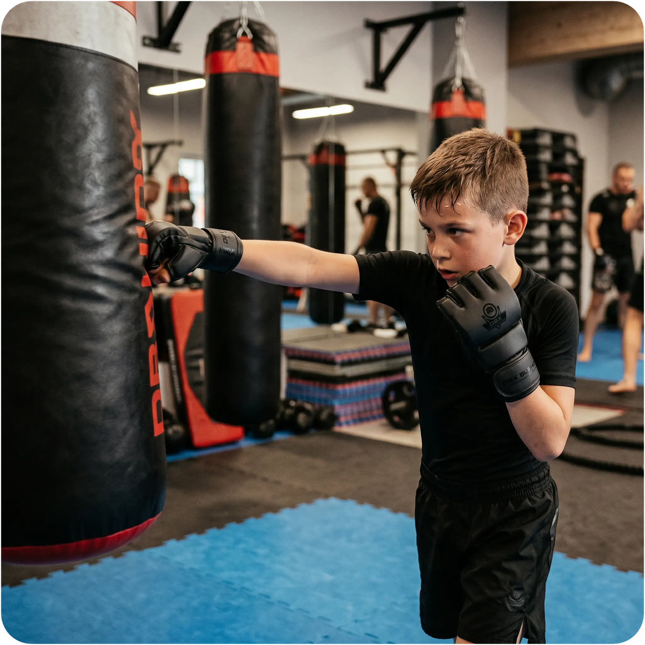 Rękawice MMA XS dla dzieci - Black Master - Valor Series | DBX Bushido