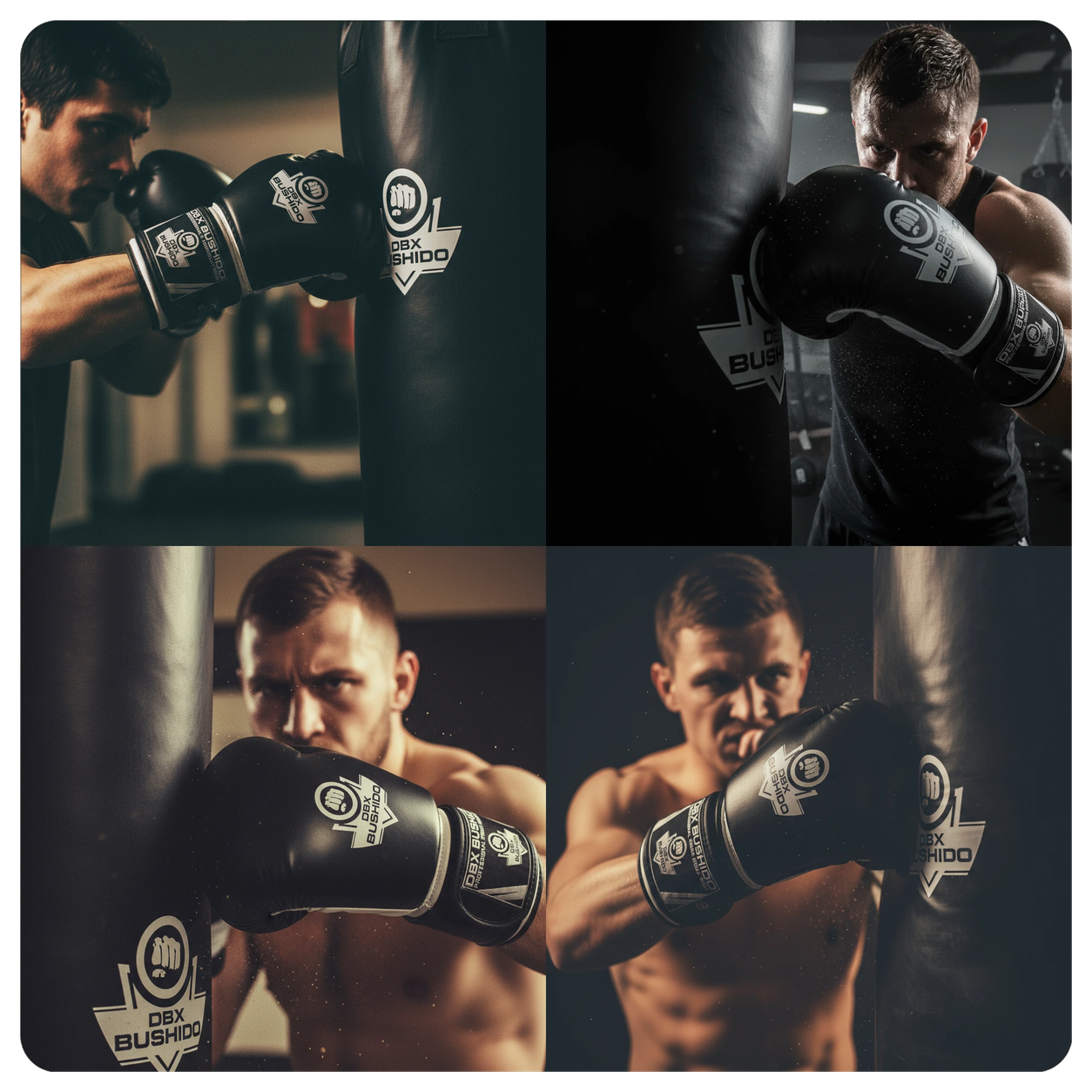 RĘKAWICE BOKSERSKIE PROFESJONLNE CLASSIC WHITE DBX BUSHIDO