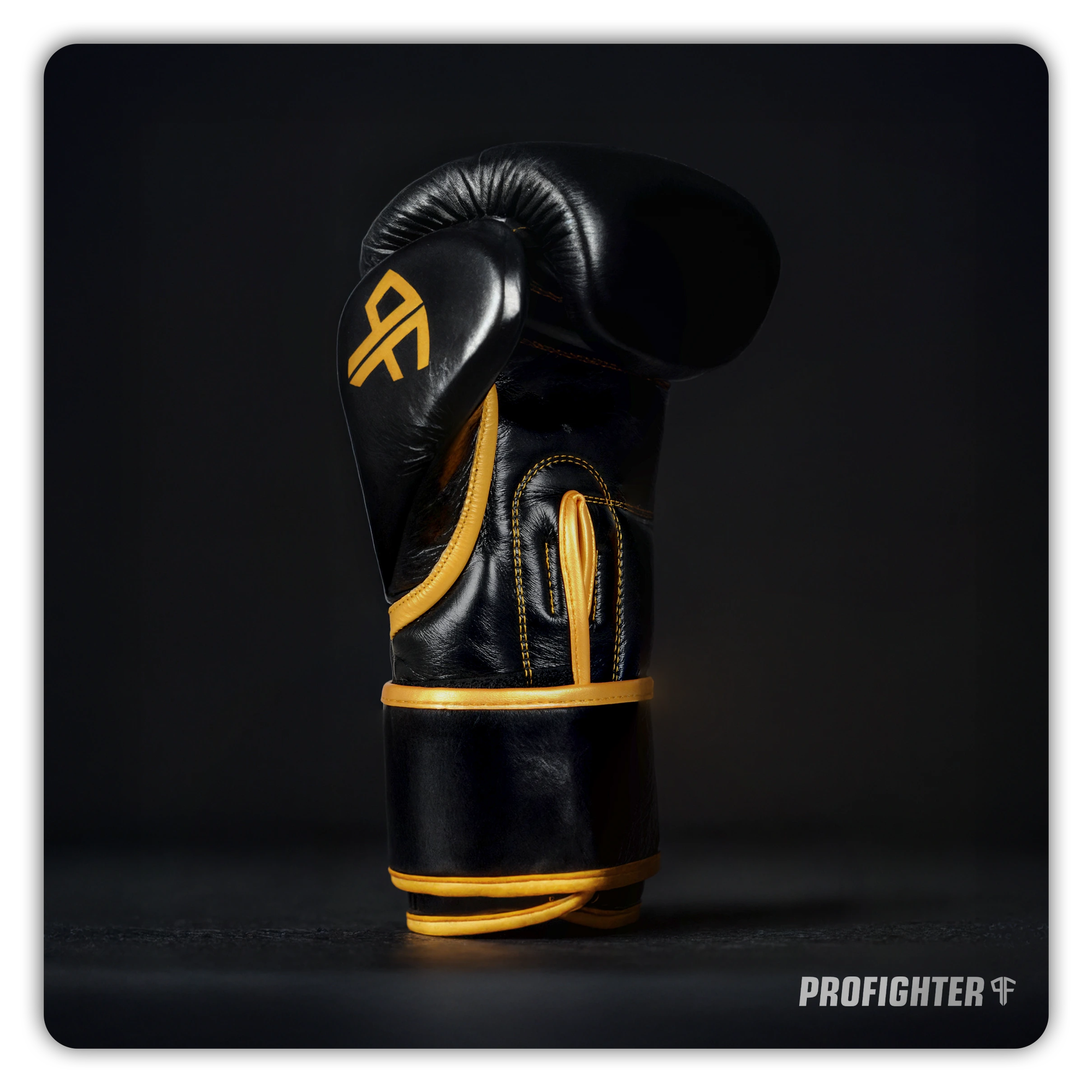 rękawice bokserskie premium profighter gold ze skóry naturalnej
