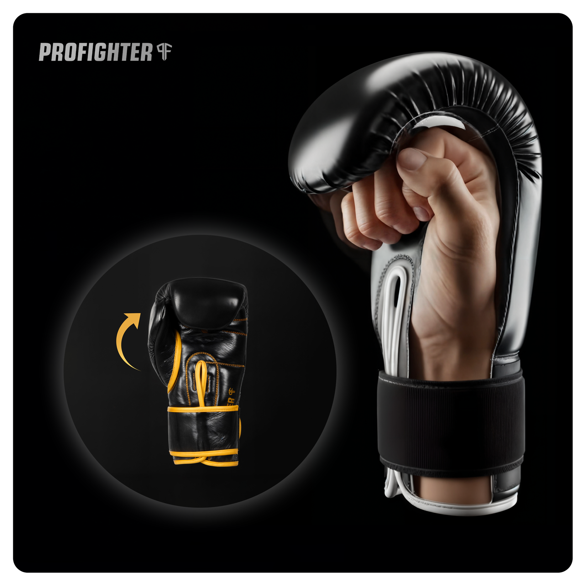 profighter gold bordeaux anatomiczny wyprofilowany kciuk