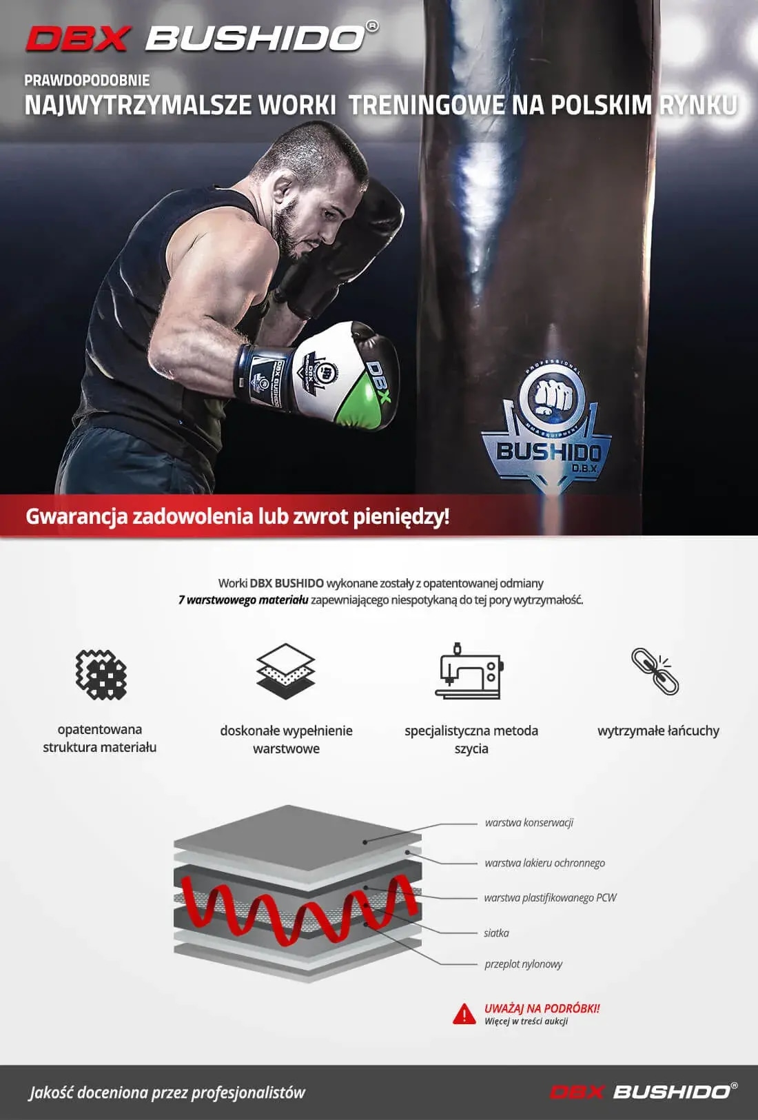 worki treningowe bushido