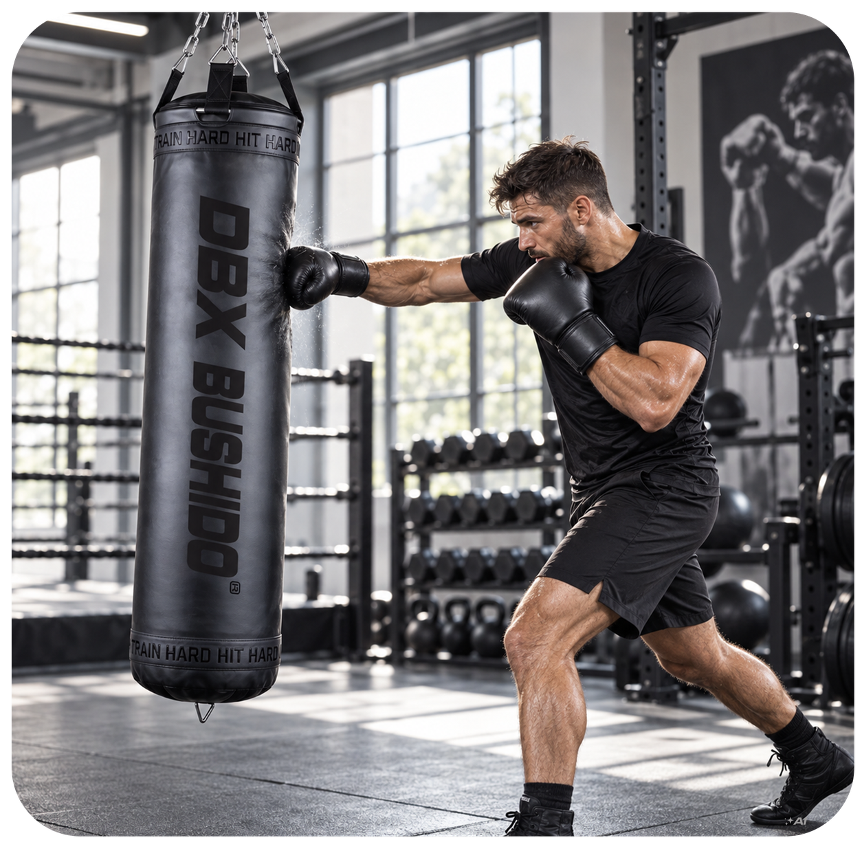 Worek bokserski PREMIUM - SBRX Black - Pusty - 150cm | DBX Bushido sbrx-bob-002