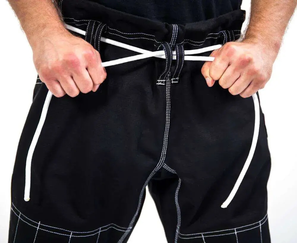 wiązane spodnie kimona do bjj