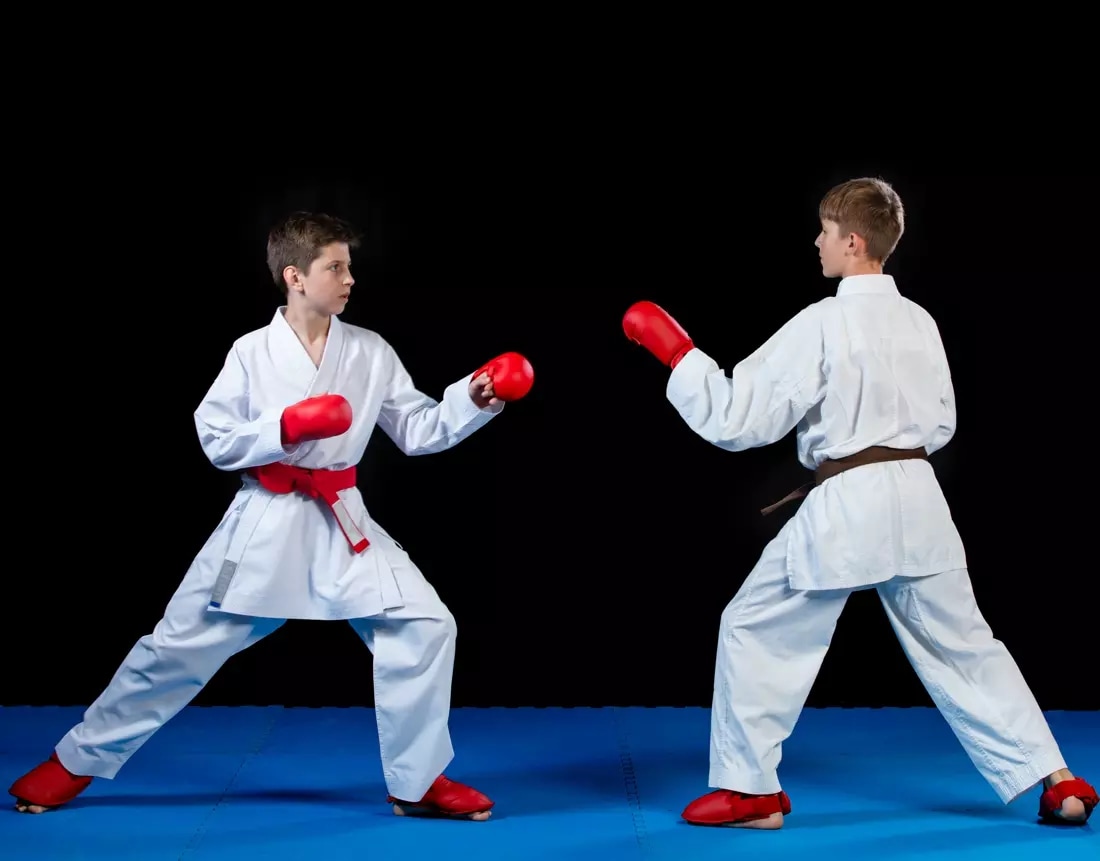 Rękawice karate czerwone