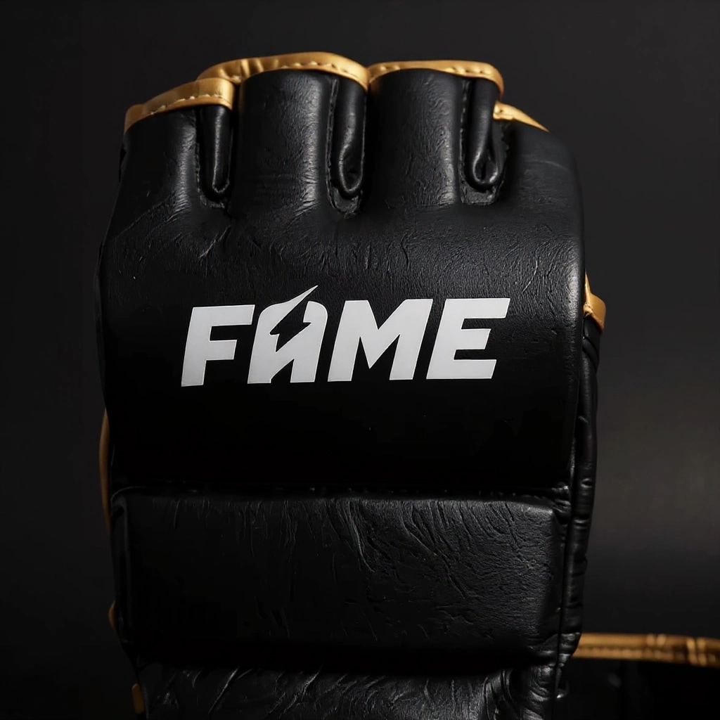 rękawice mma ze skóry naturalnej fame mma