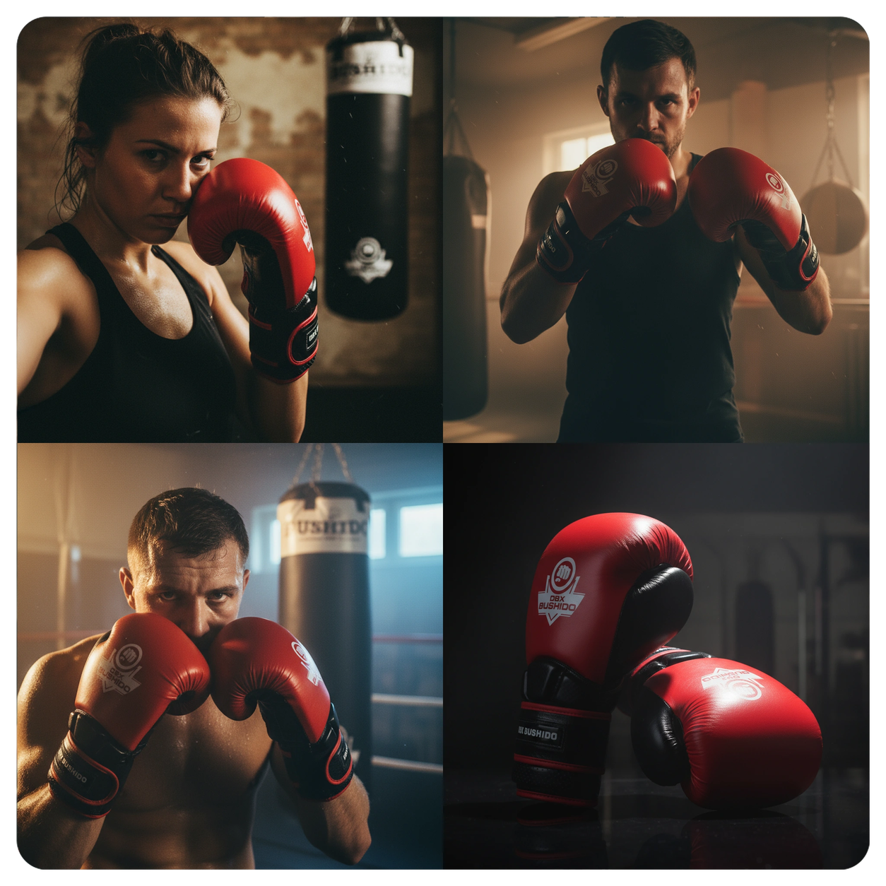 Rękawice WARRIOR Red DBX Bushido
